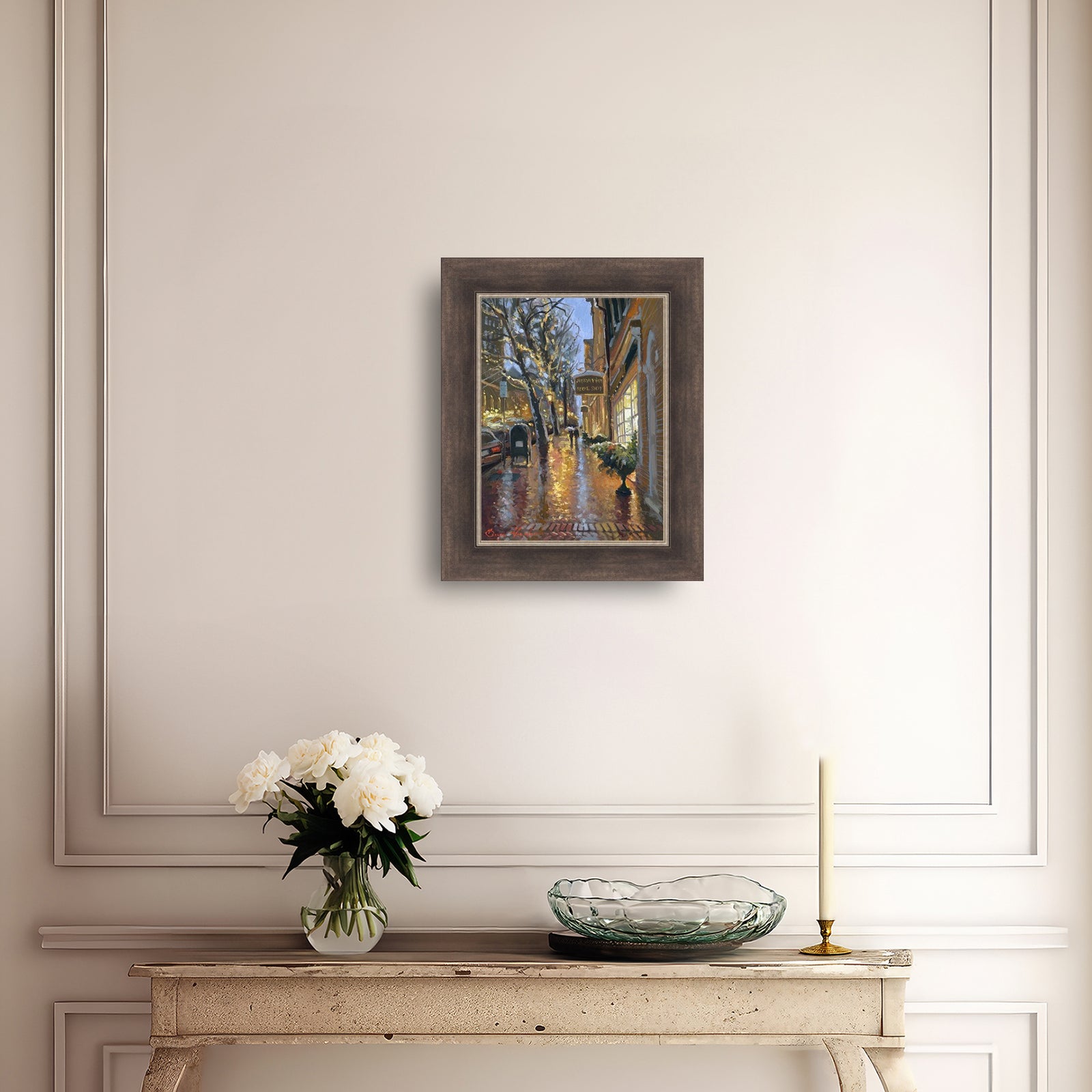 Rainy Evening on Main Street