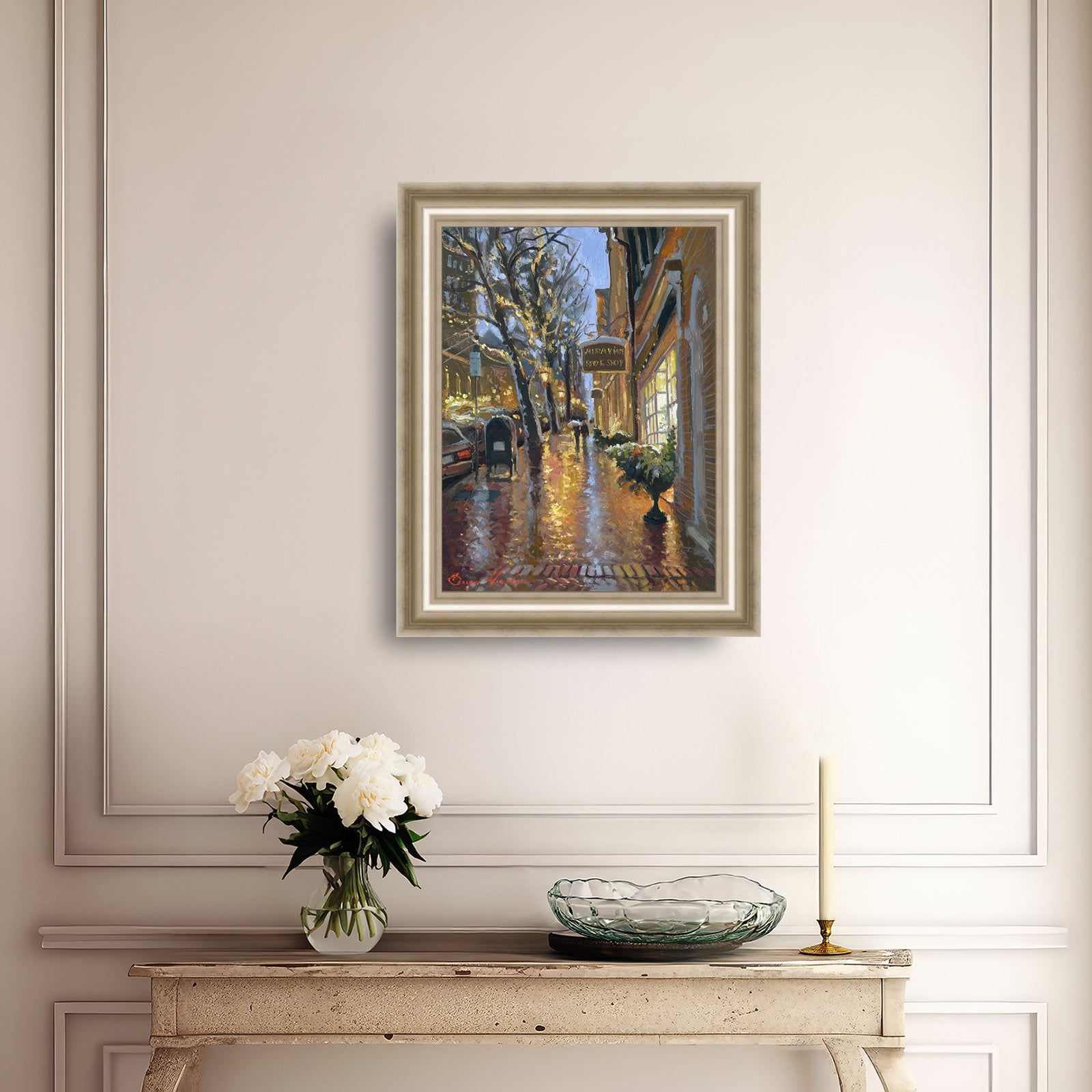 Rainy Evening on Main Street