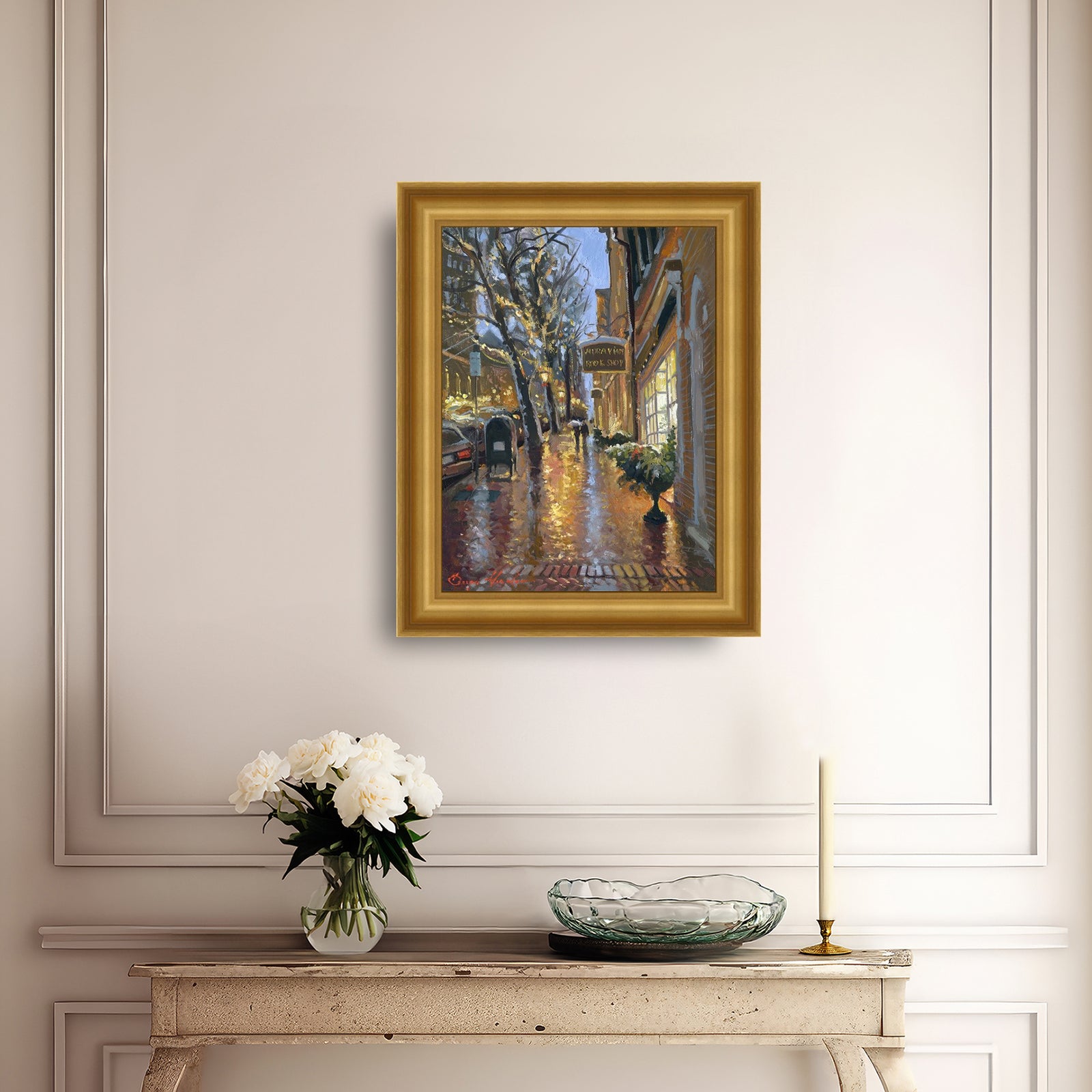 Rainy Evening on Main Street