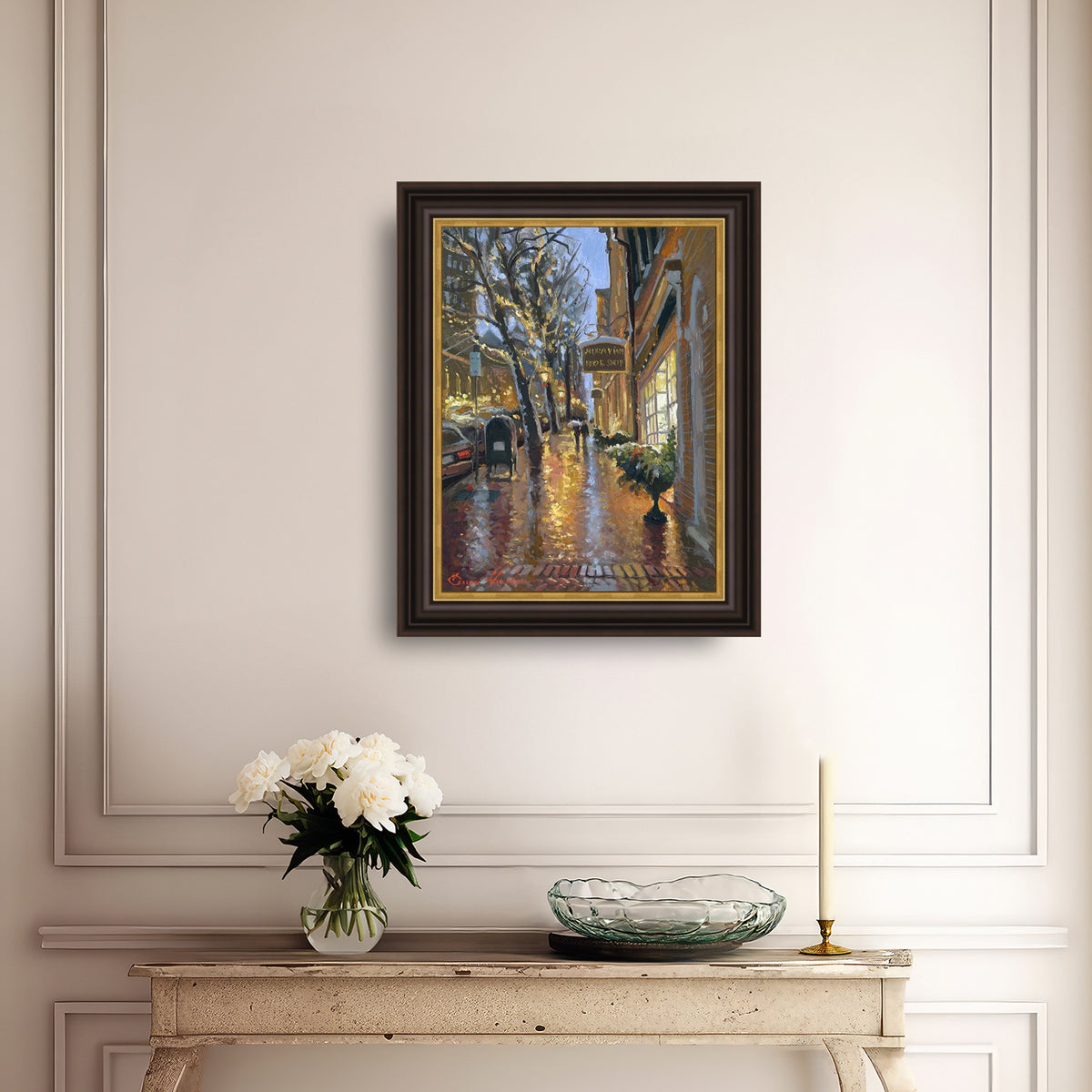 Rainy Evening on Main Street