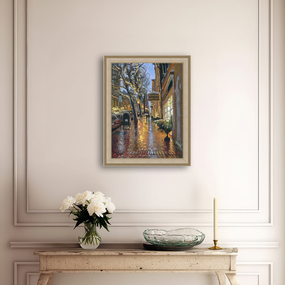 Rainy Evening on Main Street