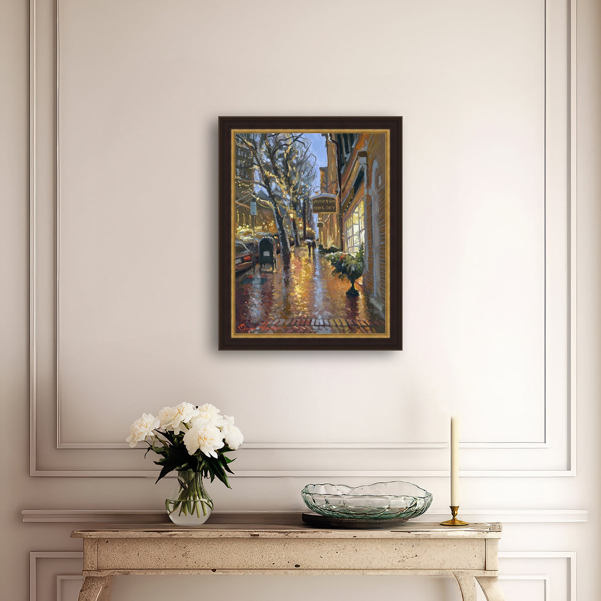 Rainy Evening on Main Street