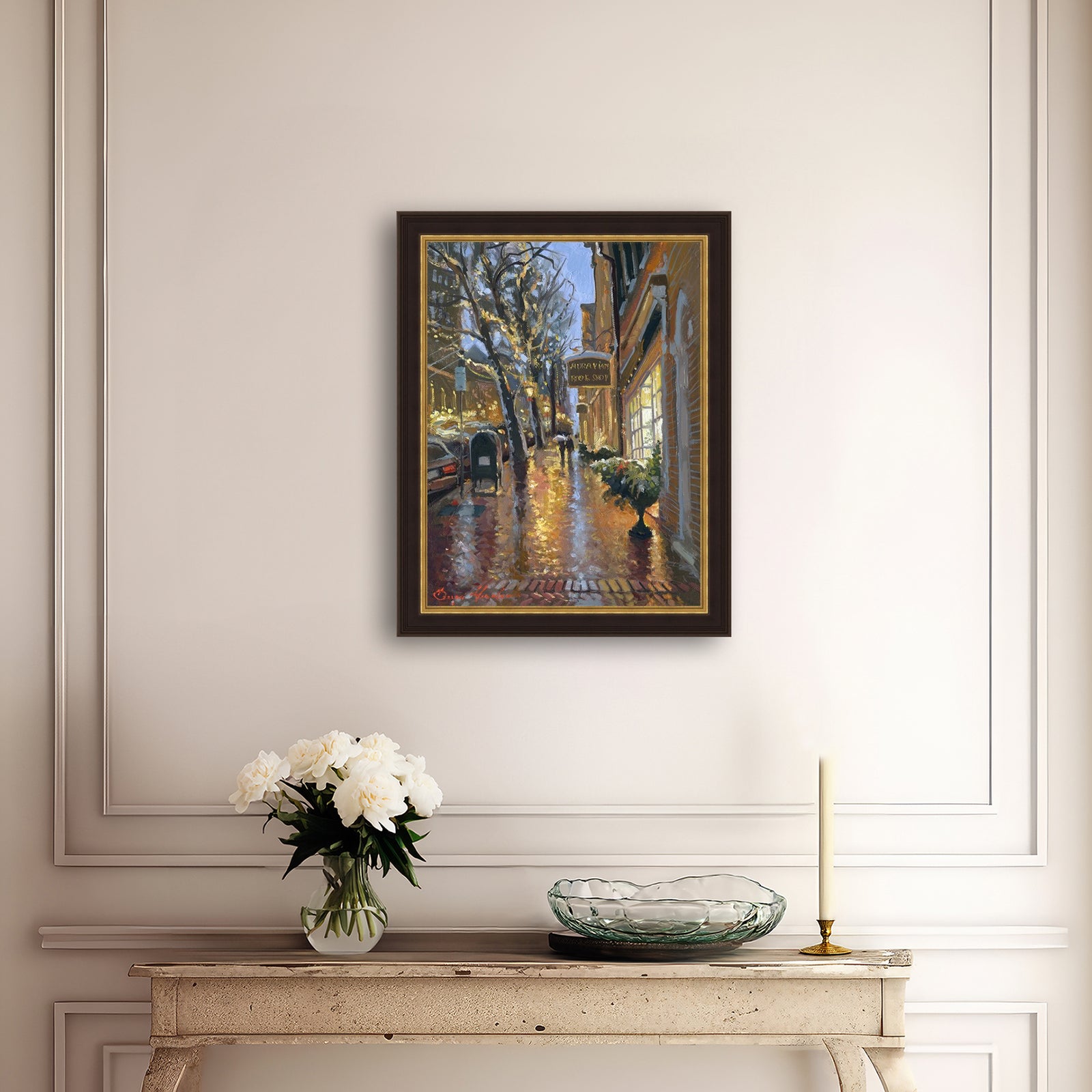 Rainy Evening on Main Street