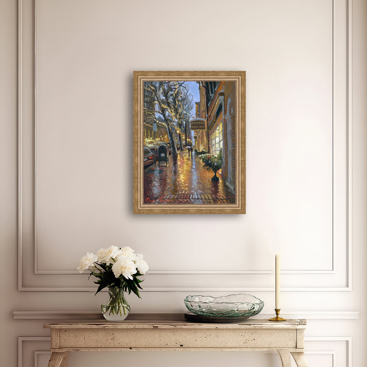 Rainy Evening on Main Street