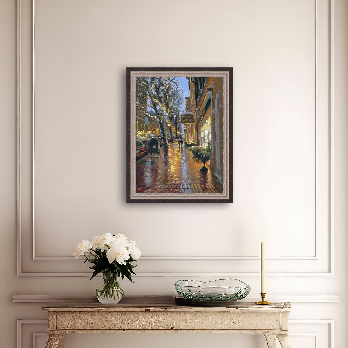 Rainy Evening on Main Street