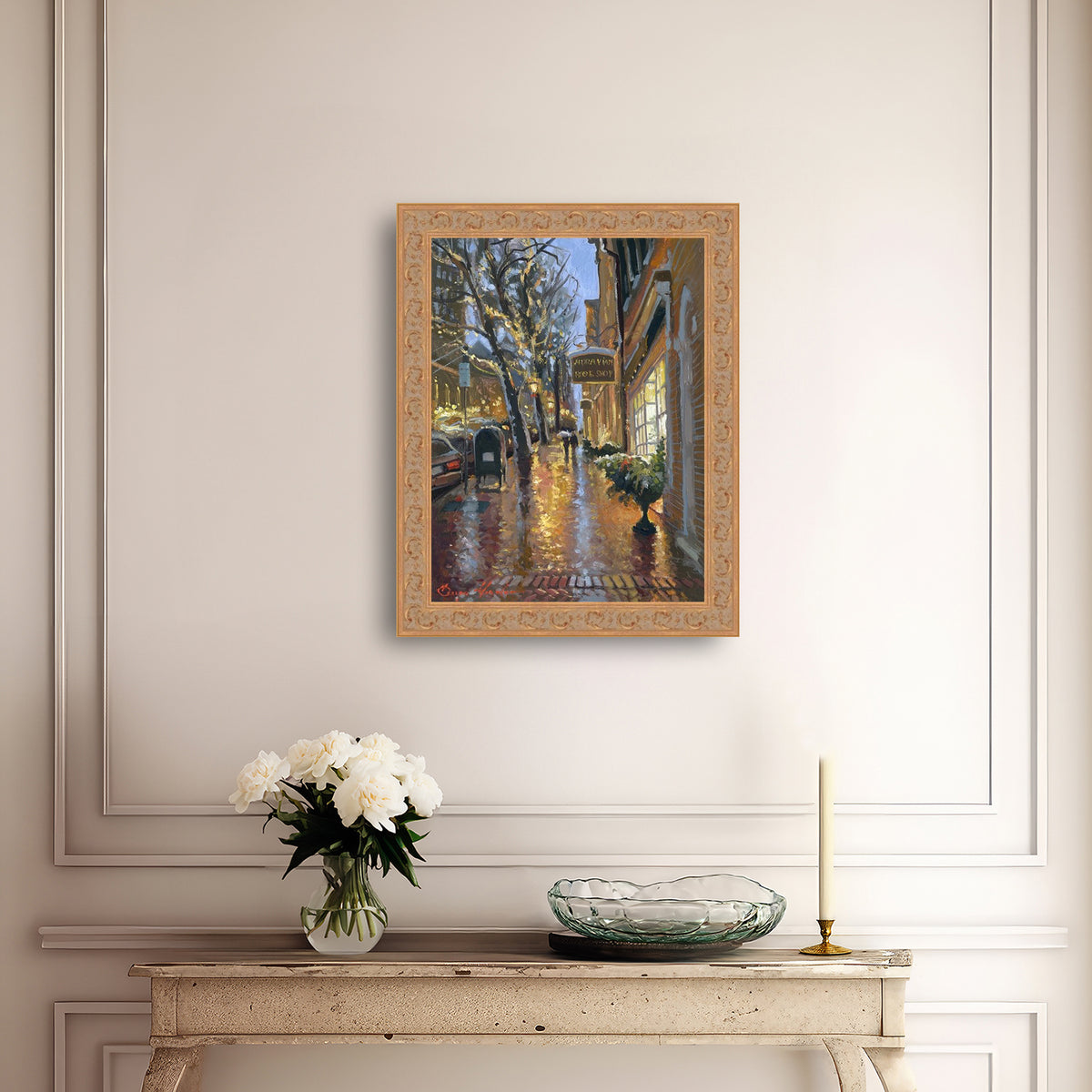 Rainy Evening on Main Street