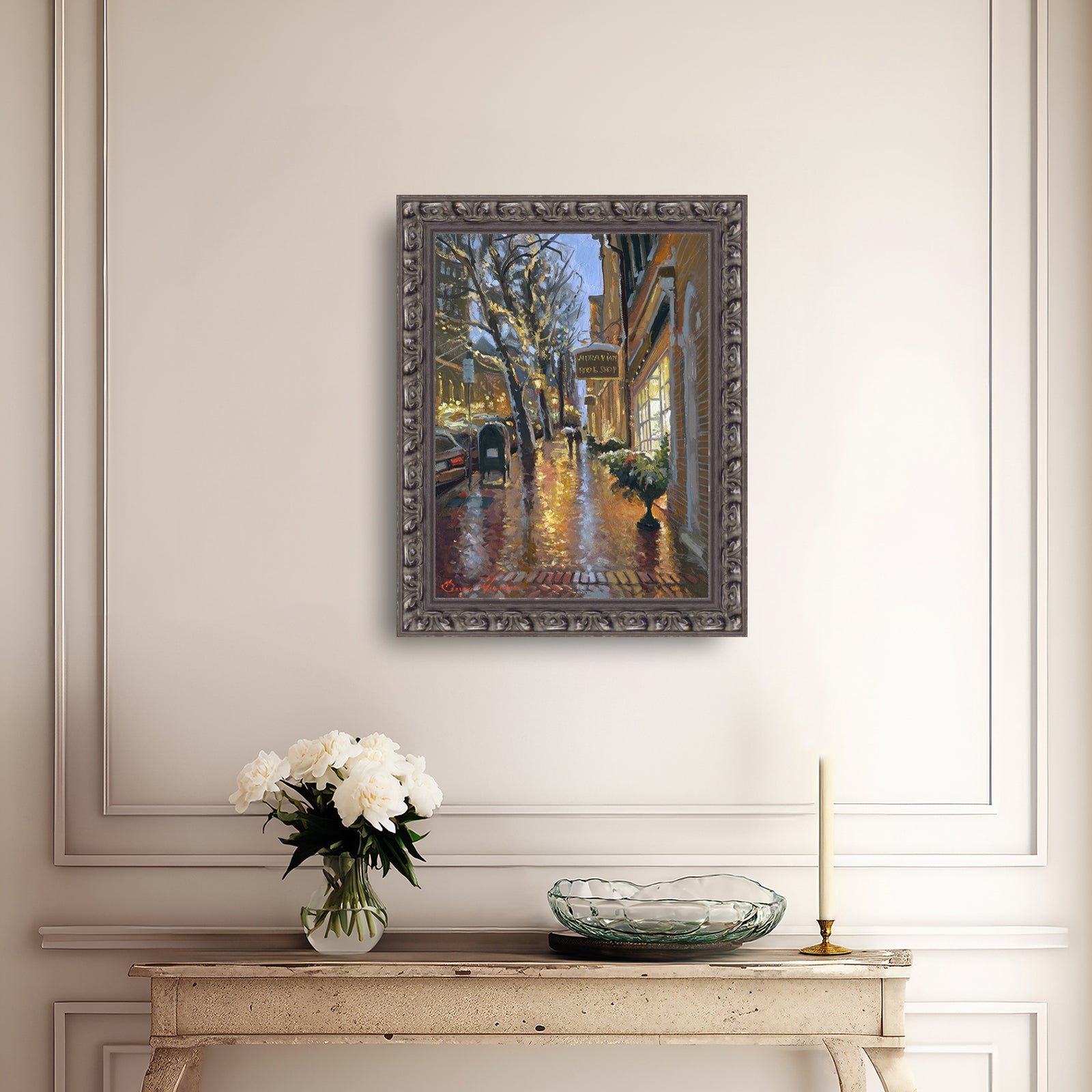 Rainy Evening on Main Street