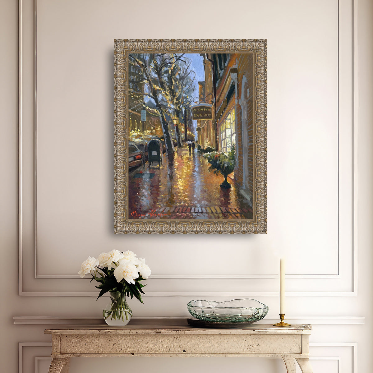 Rainy Evening on Main Street