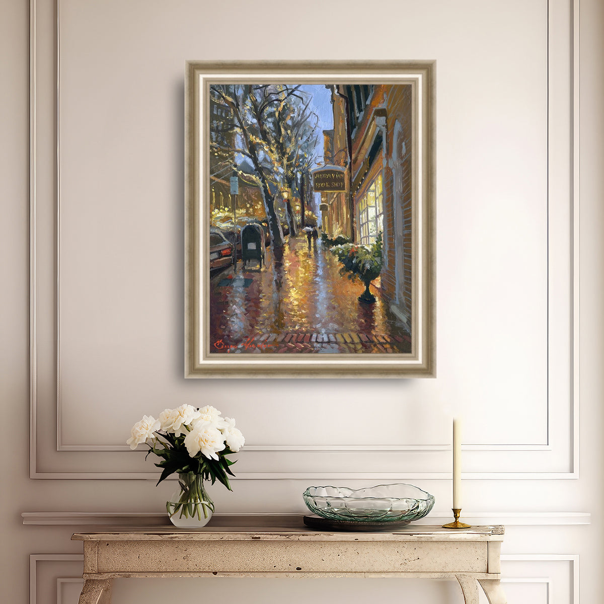 Rainy Evening on Main Street