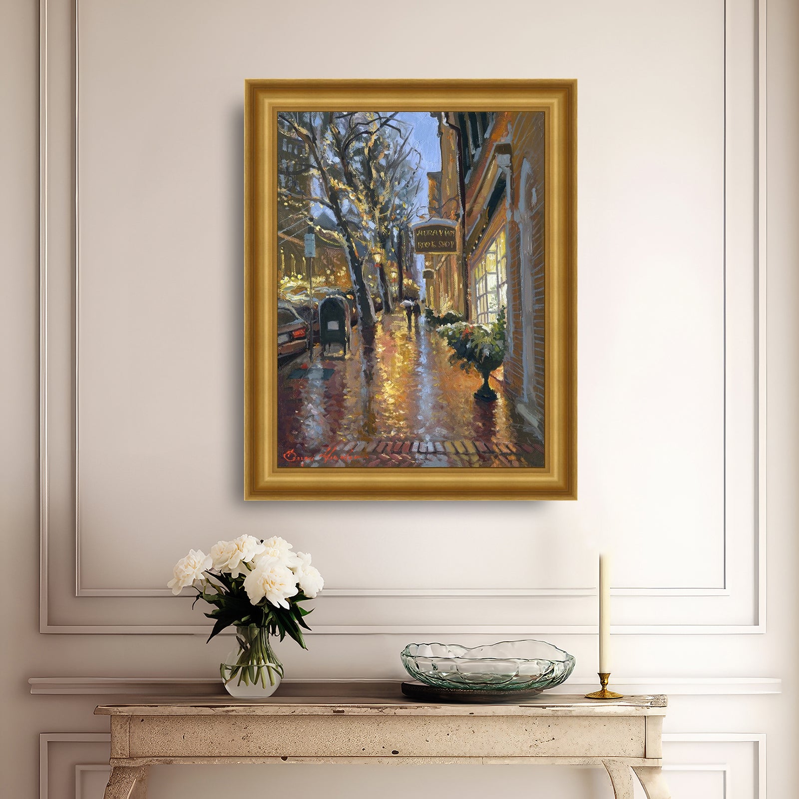 Rainy Evening on Main Street