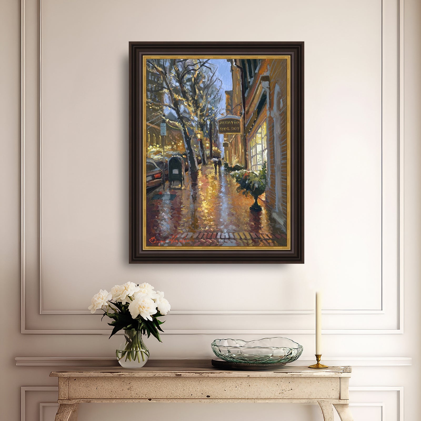 Rainy Evening on Main Street