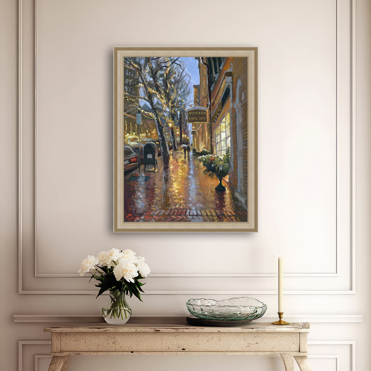 Rainy Evening on Main Street