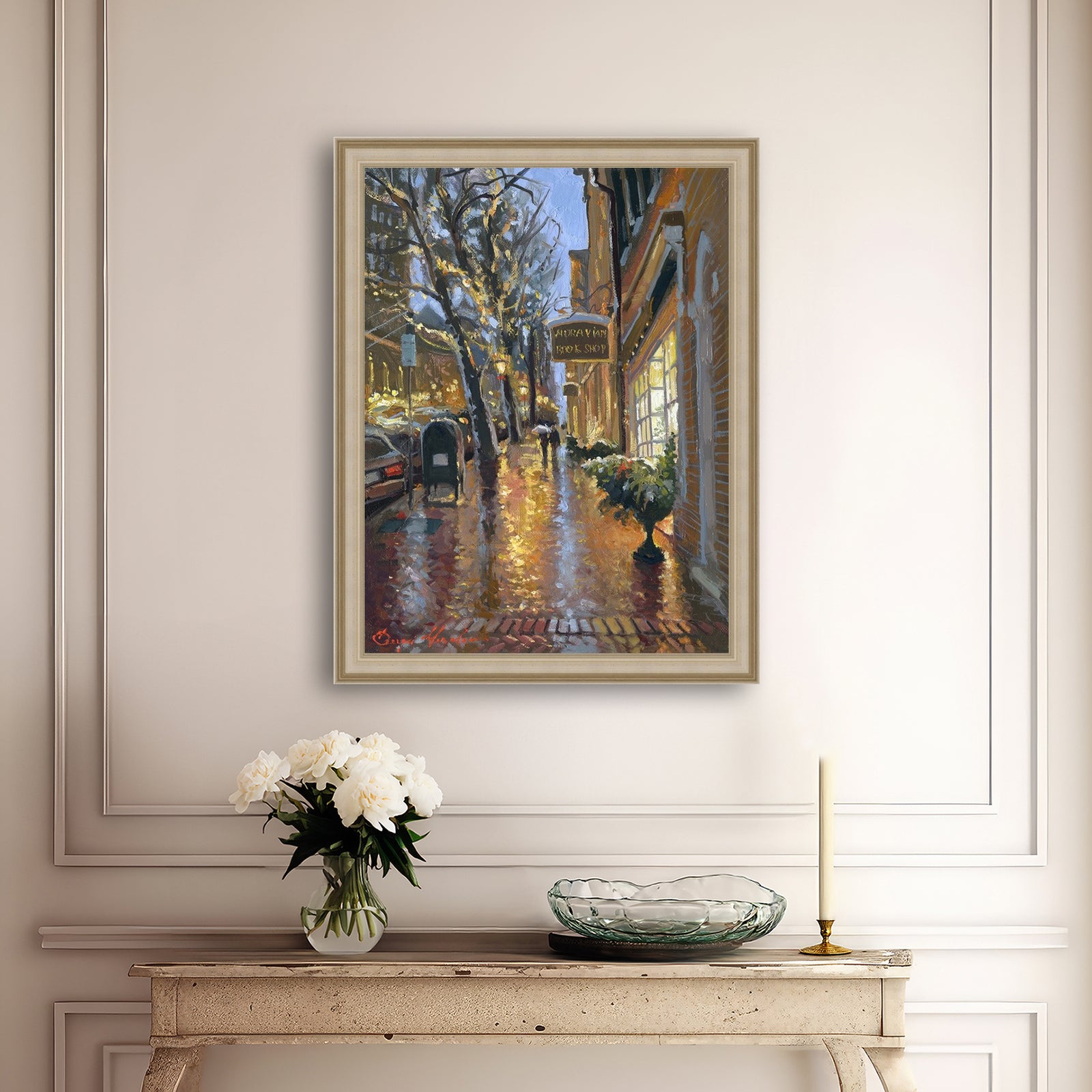 Rainy Evening on Main Street