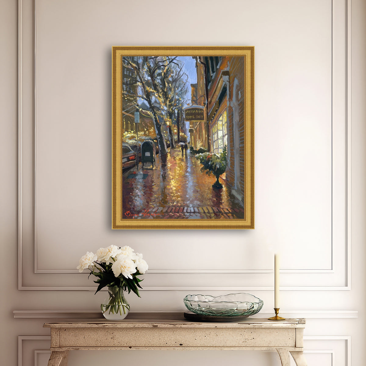 Rainy Evening on Main Street