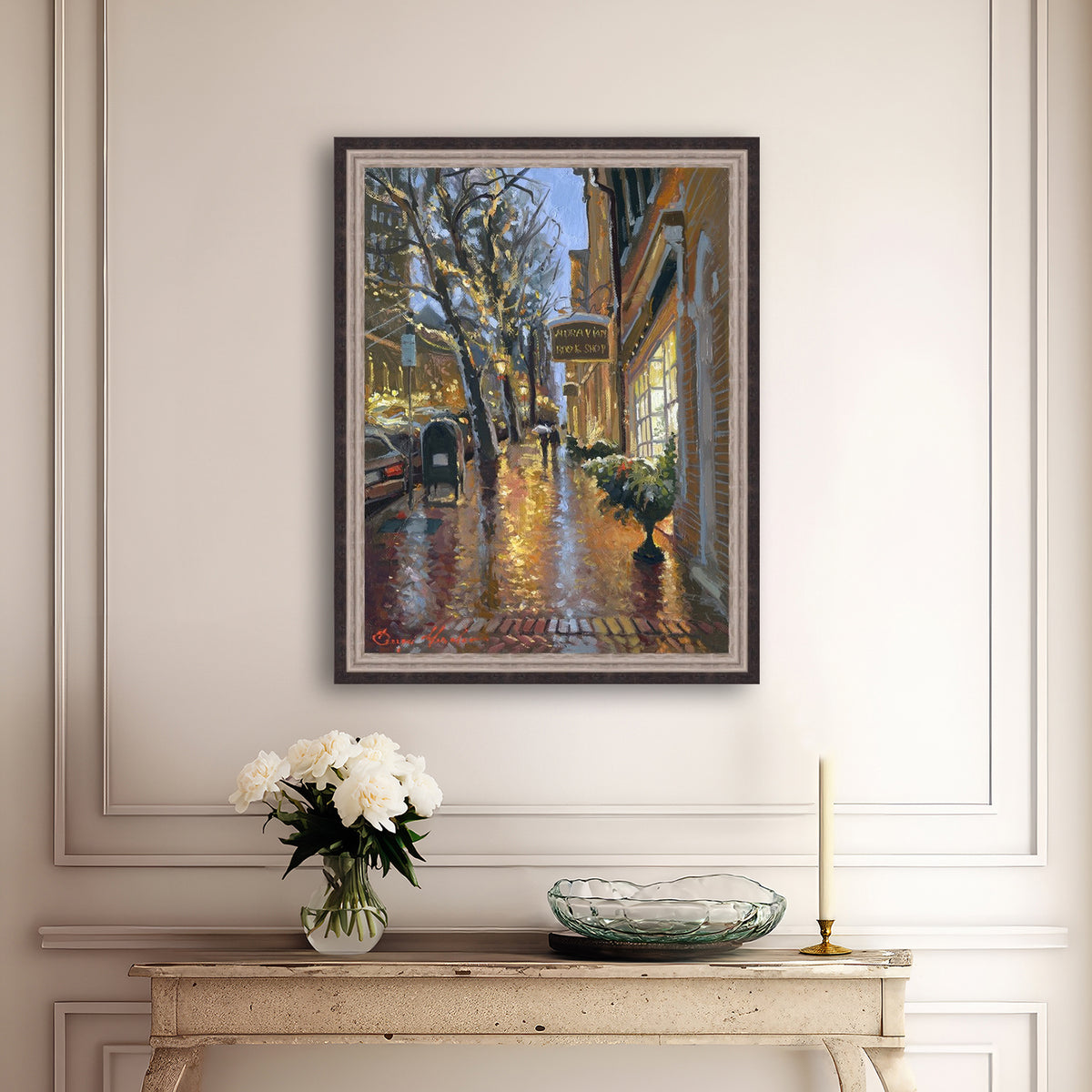 Rainy Evening on Main Street