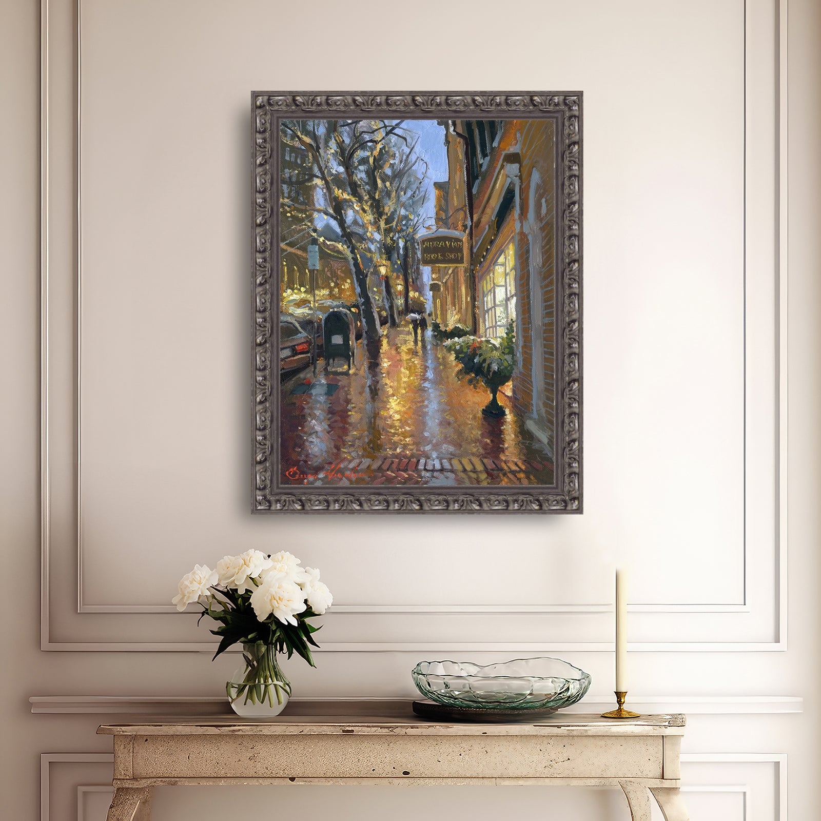 Rainy Evening on Main Street