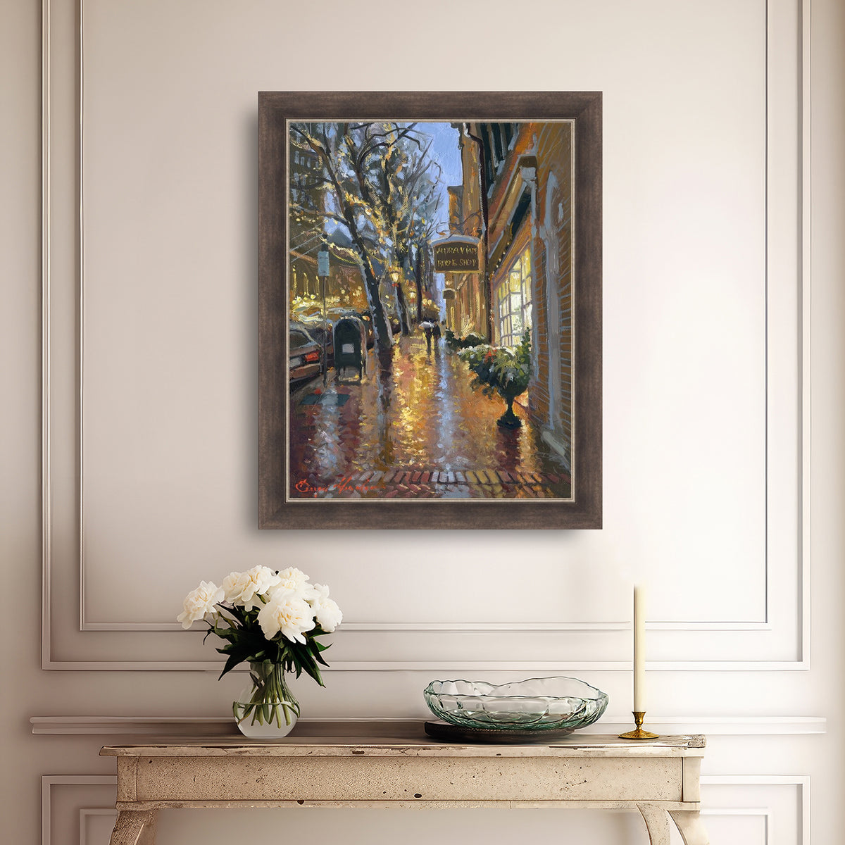 Rainy Evening on Main Street