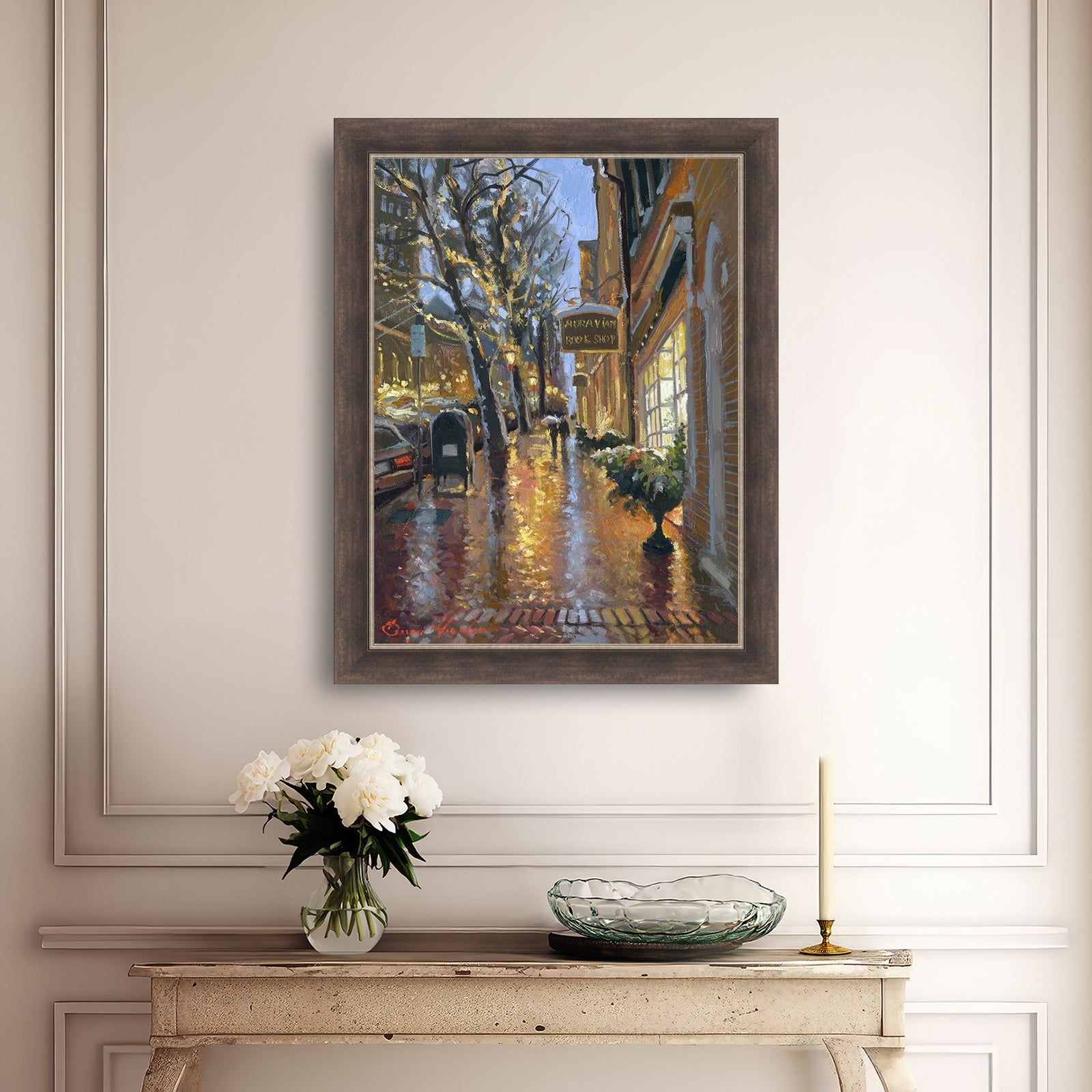 Rainy Evening on Main Street