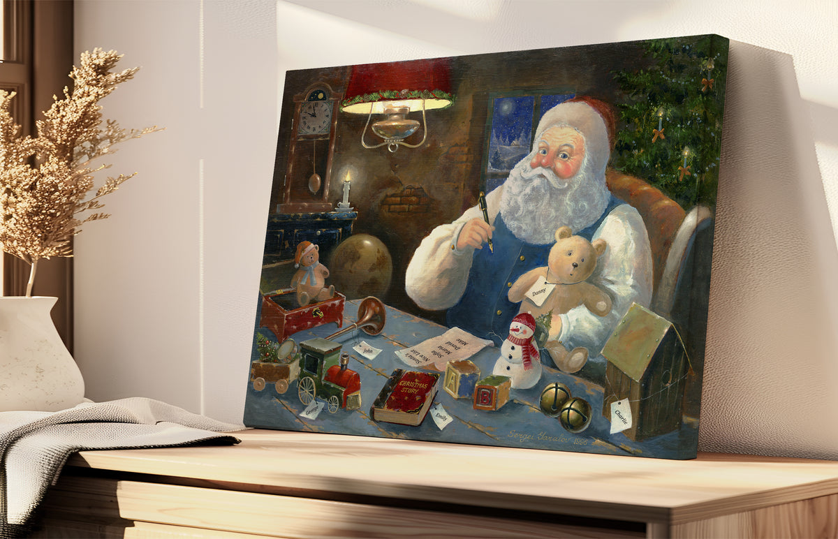 Santa Checking his List