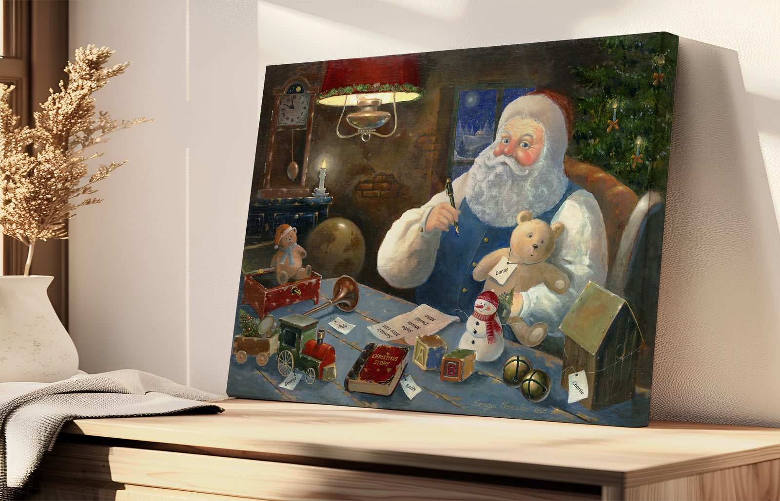 Santa Checking his List