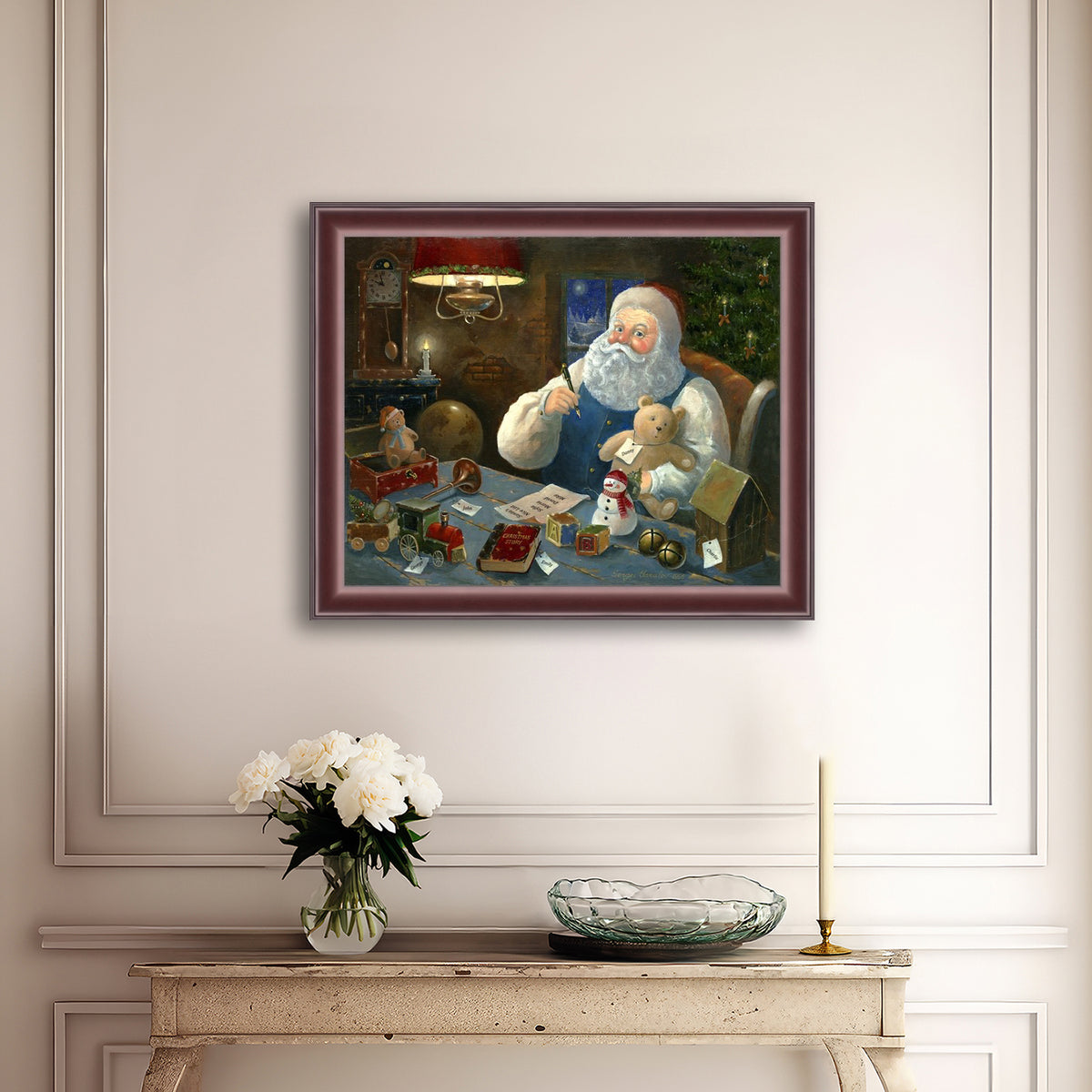 Santa Checking his List