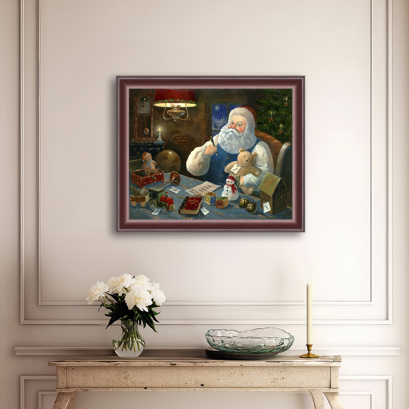 Santa Checking his List