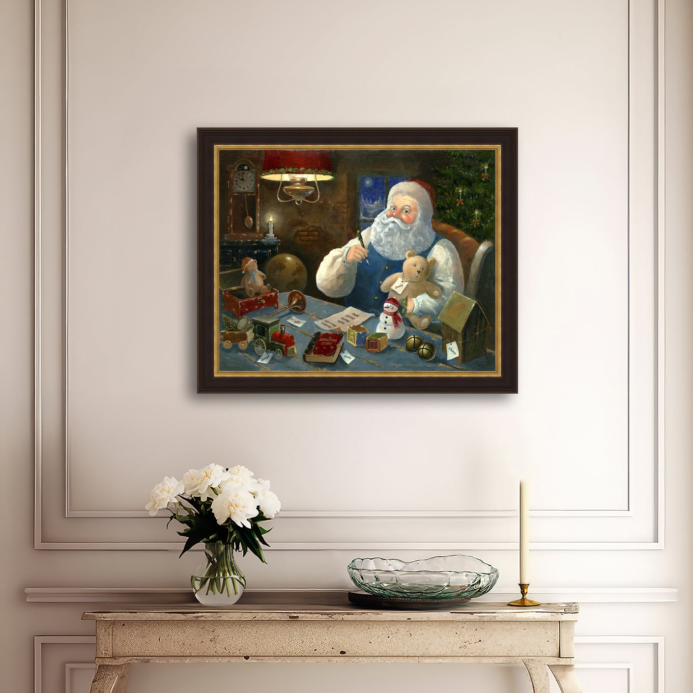 Santa Checking his List