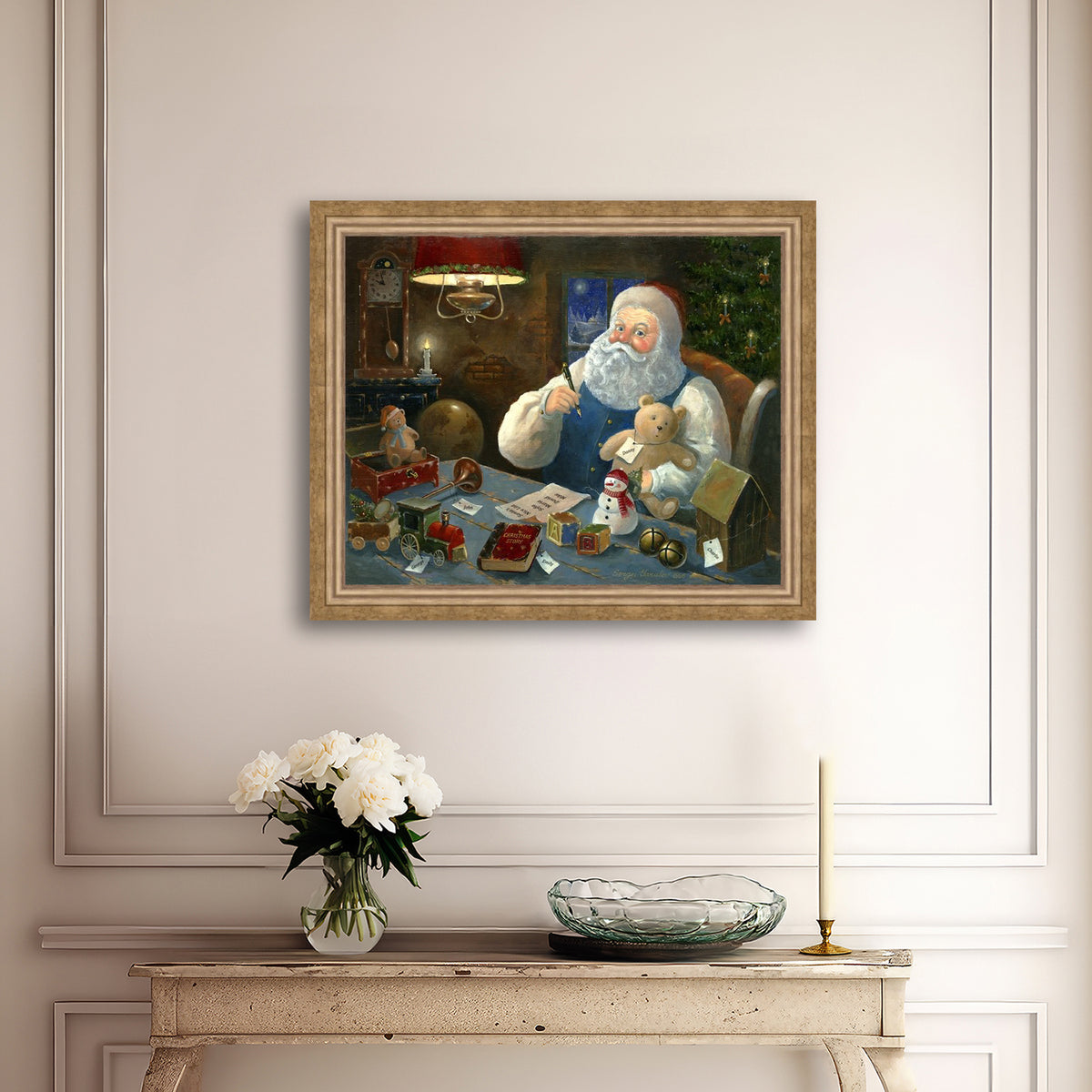 Santa Checking his List