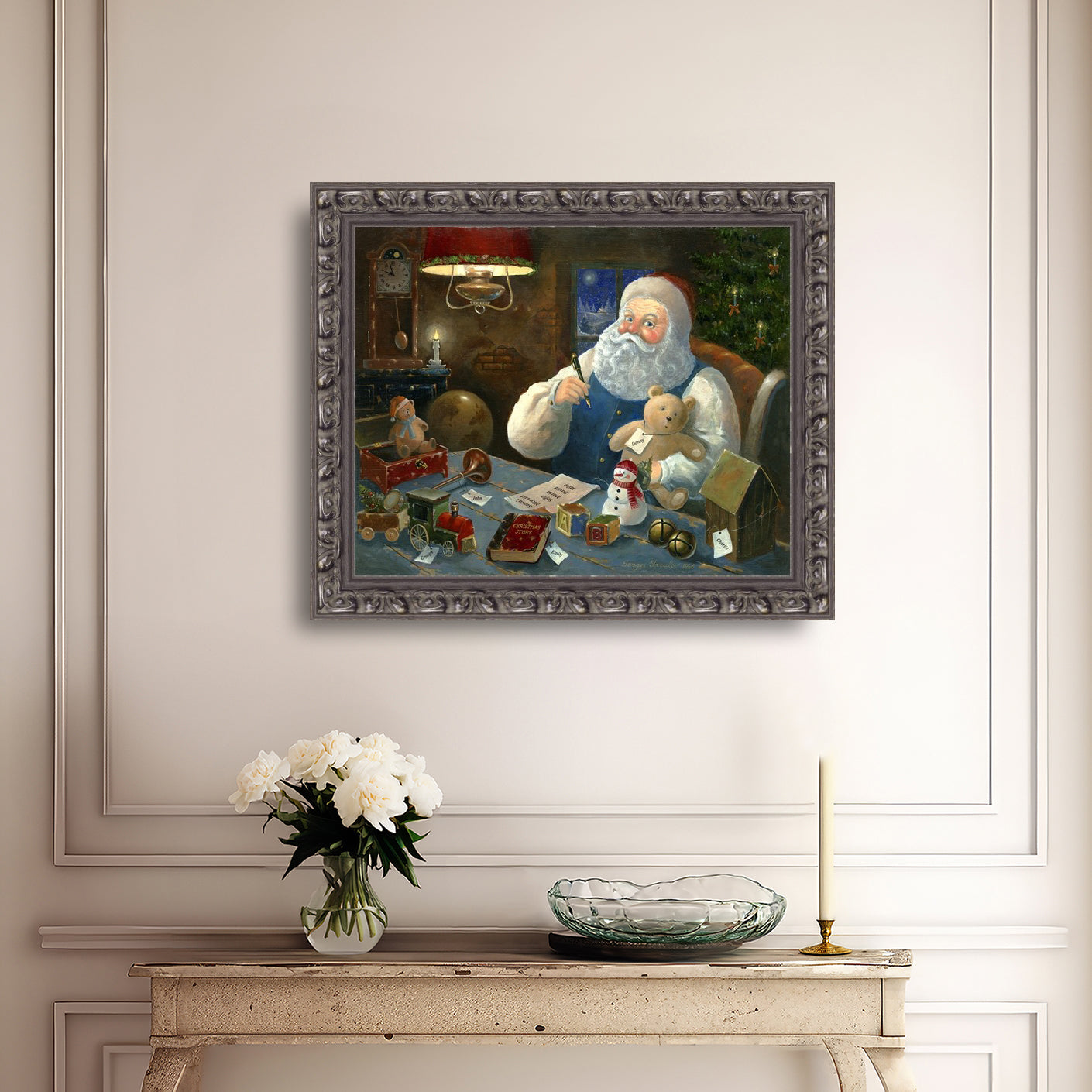 Santa Checking his List