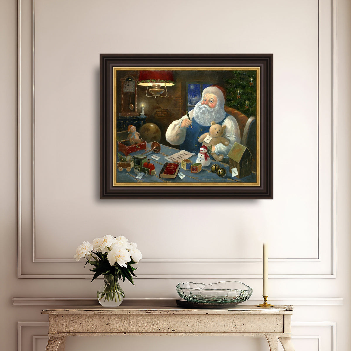 Santa Checking his List