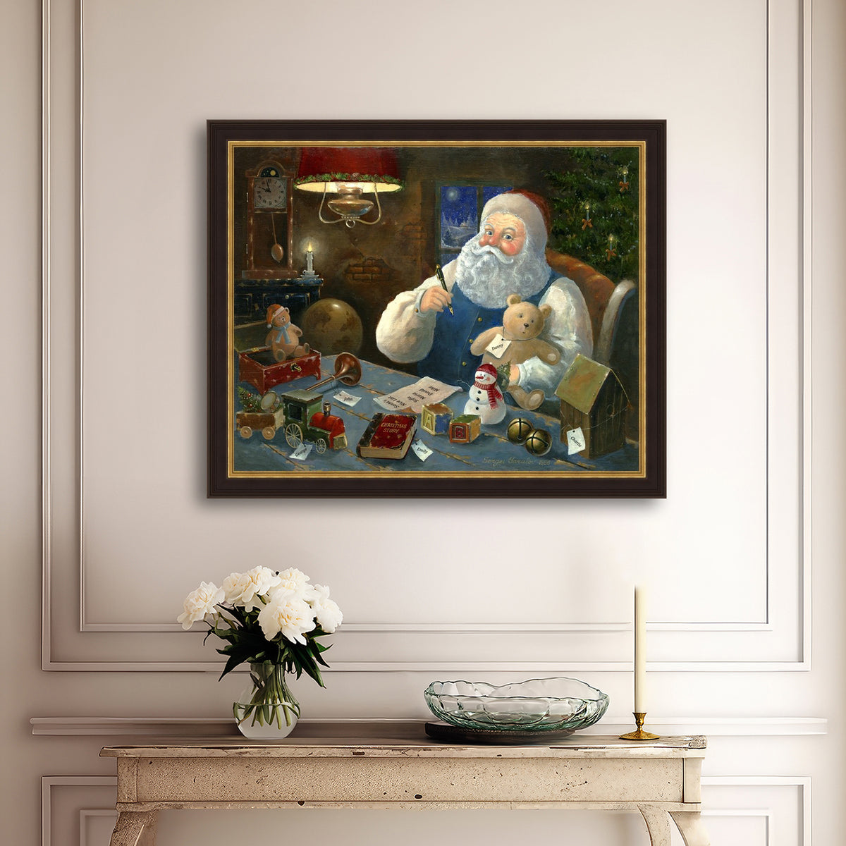 Santa Checking his List