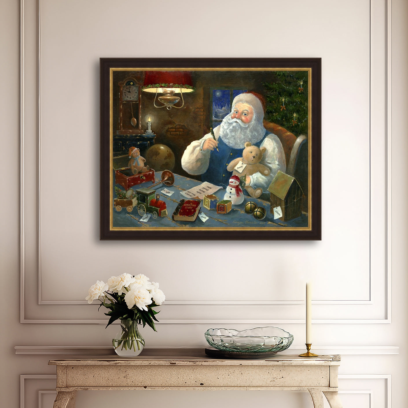 Santa Checking his List