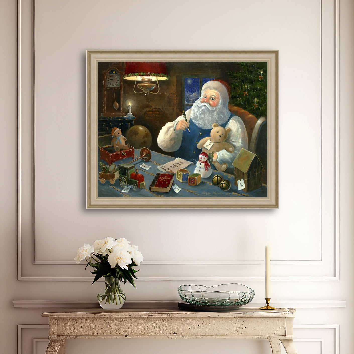 Santa Checking his List