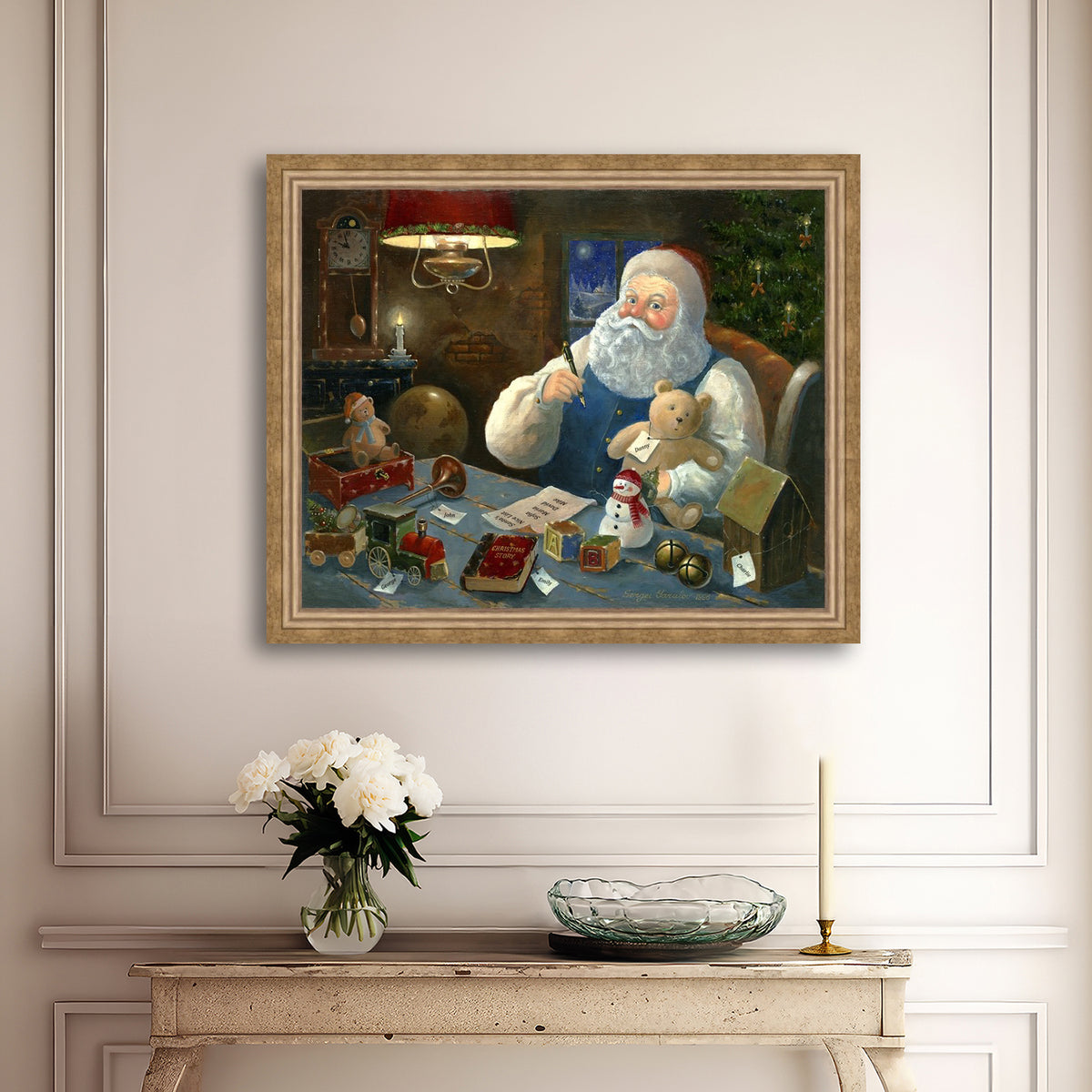 Santa Checking his List