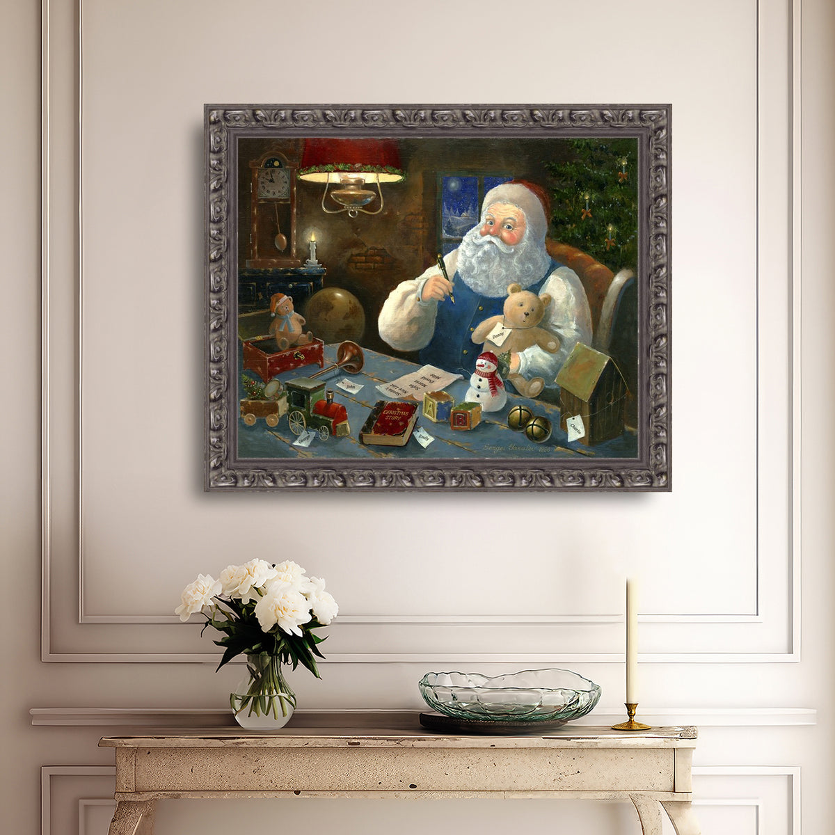 Santa Checking his List