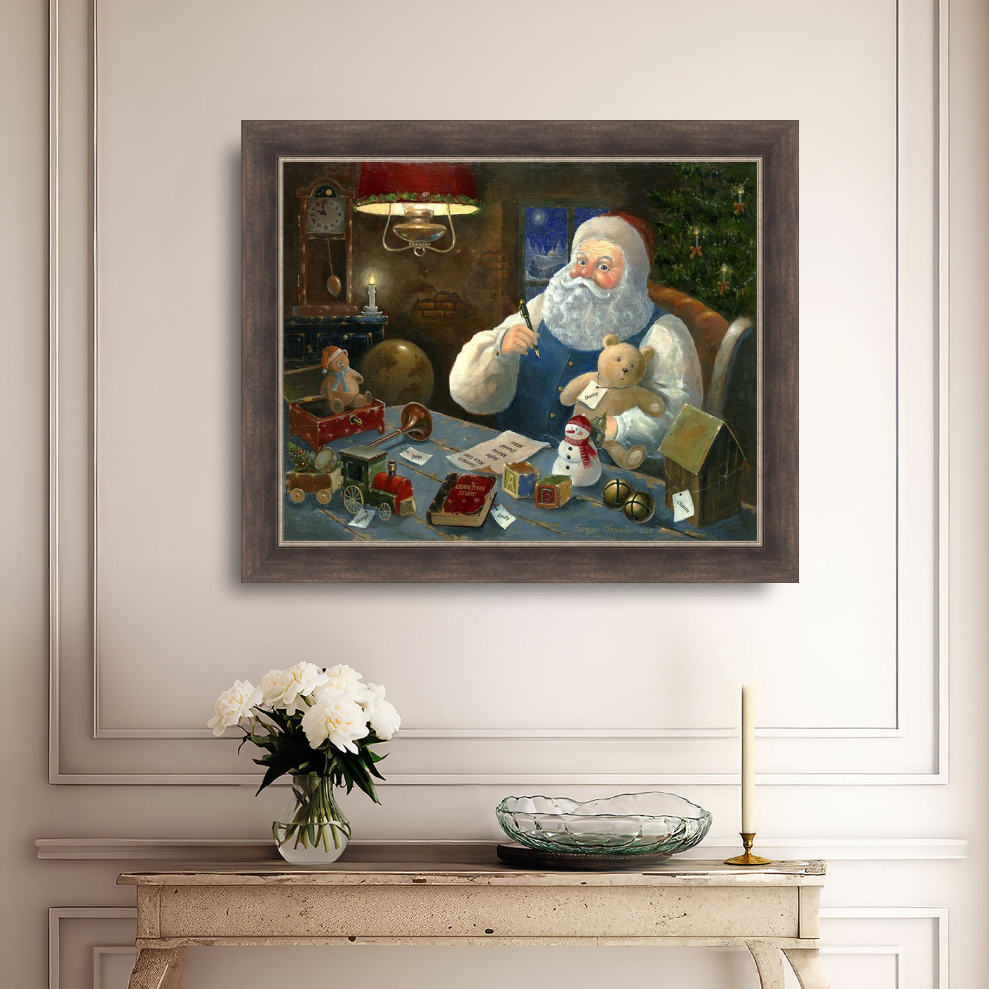 Santa Checking his List