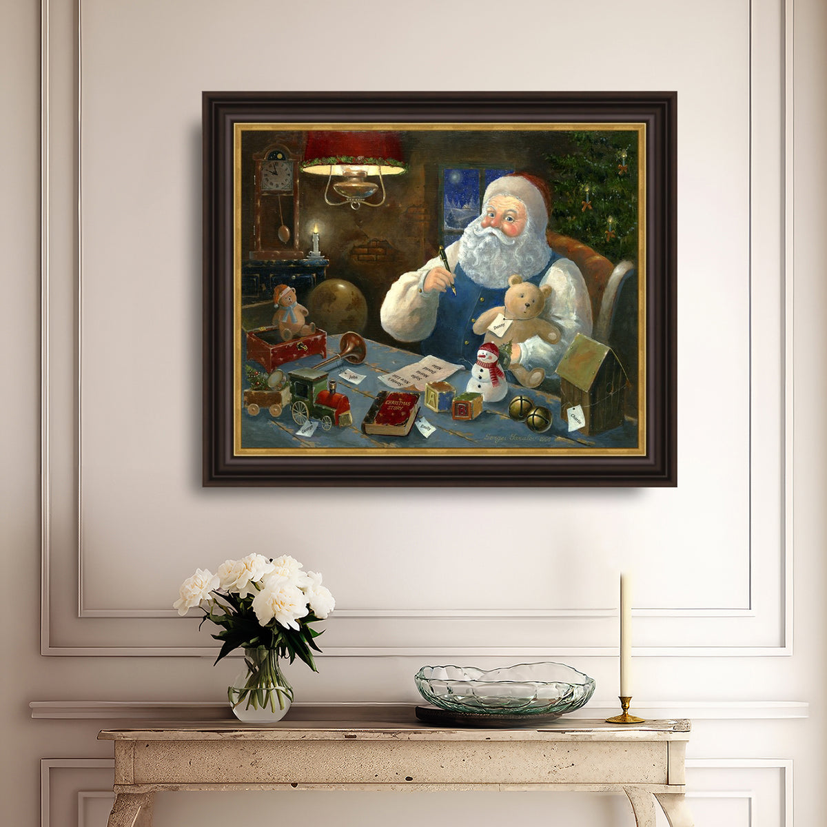 Santa Checking his List