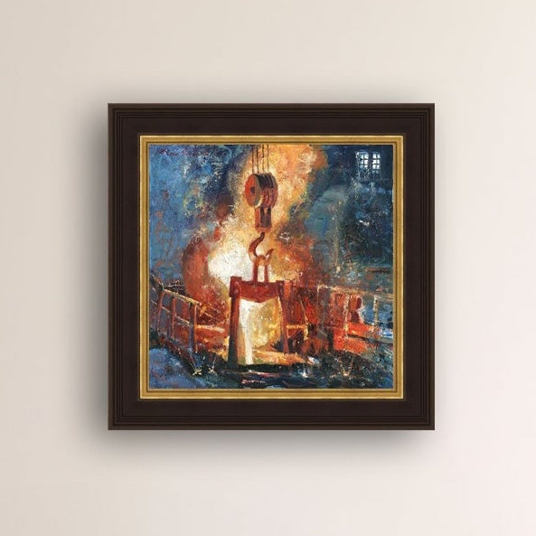Painting of Molten Iron, Bethlehem Steel