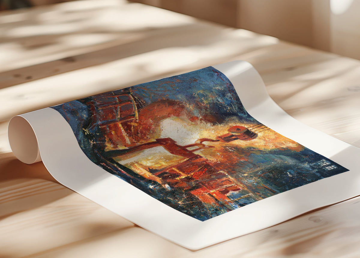 Painting of Molten Iron, Bethlehem Steel