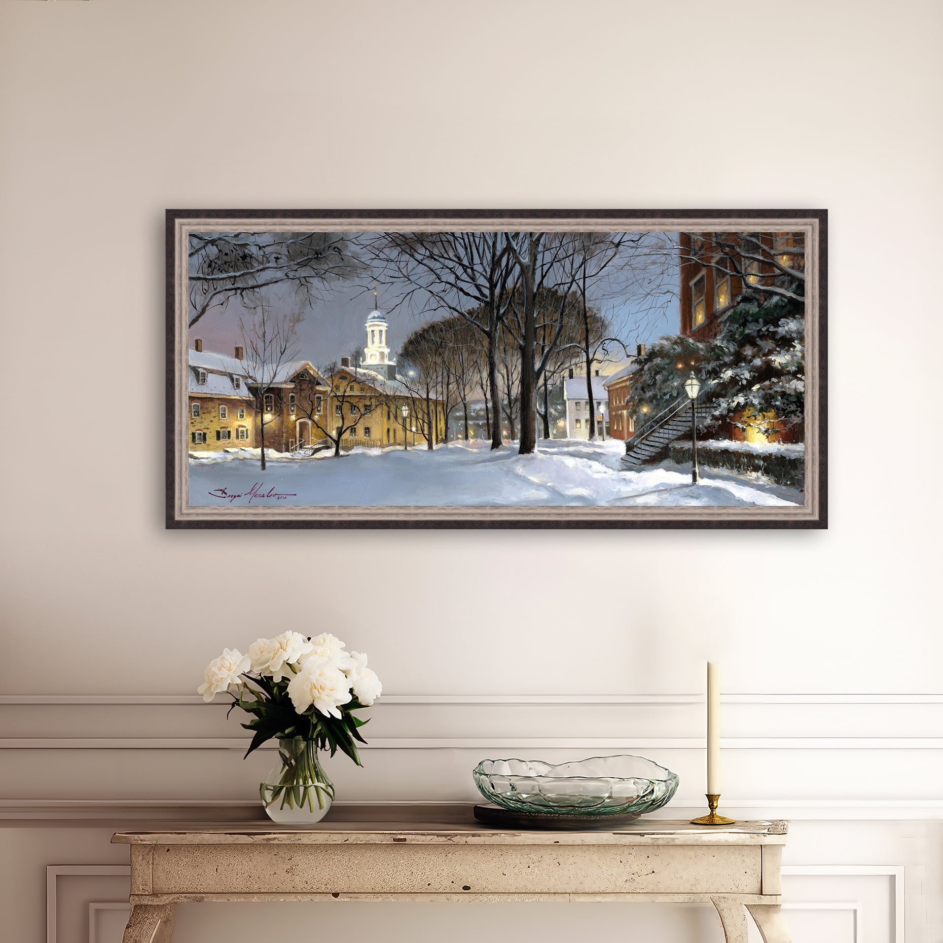 Winter Night, Moravian Academy