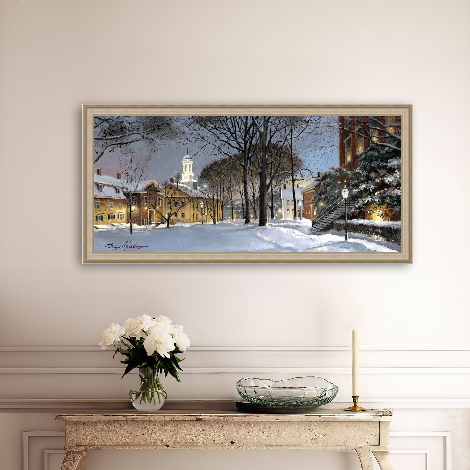 Winter Night, Moravian Academy