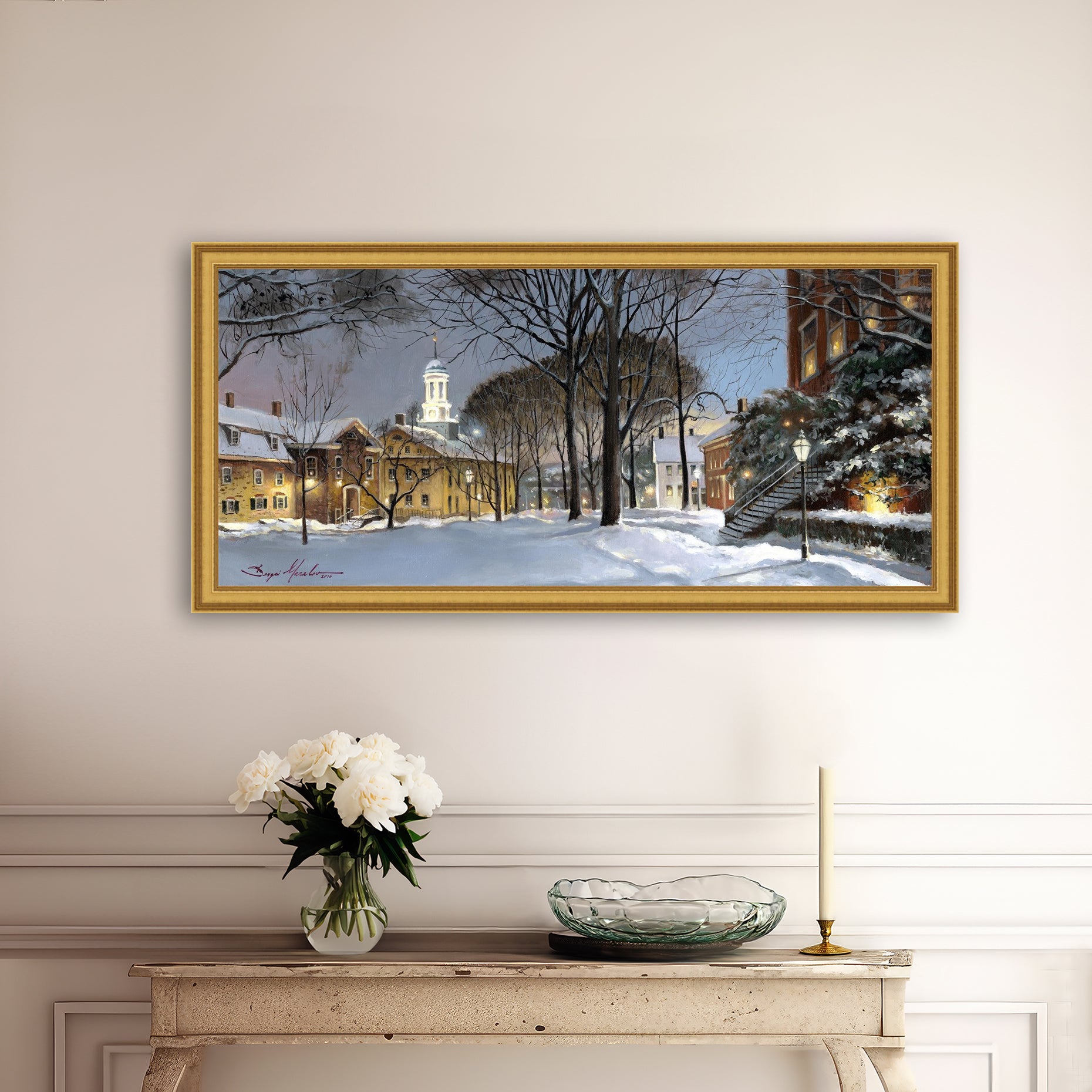 Winter Night, Moravian Academy
